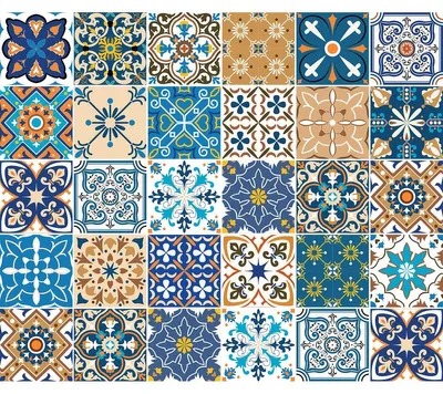 Image de Autocollants muraux – Autocollants pour carrelage pour la cuisine et la salle de bains – 30 autocollants Concezo – 30 autocollants 15 x 15 cm
