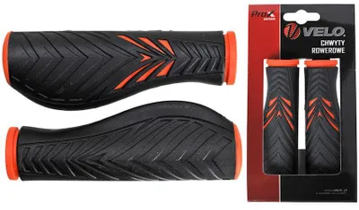 Produktbild von Velo 1133 Ergonomische Fahrradgriffe schwarz-orange