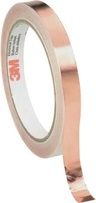 Zdjęcie produktu dla 3M Kupferfolie (L x B) 16.5 m x 15 mm Kupfer (ASTM D 1000) Scotch 1181 Inhalt: 1 Rolle(n) (118115)