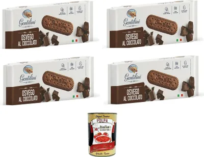 Produktbild von Gentilini Osvego al cioccolato Schokoladen-Osvego 4x 250gr + Italian Gourmet Polpa 400g