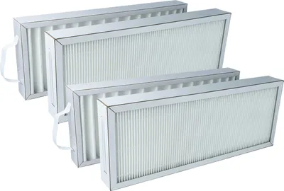 Produktbild von vhbw Filterset Ersatz für Pluggit APFG4F7-310-1 für Lüftungsgerät - Luftfilter G4 / F7 (4 Stück), Weiß