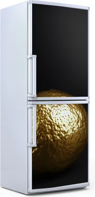 Produktbild von Kühlschrankdekoration 70x180 cm Aufkleber auf dem Kühlschrank - Goldenes Gemüse Früchte