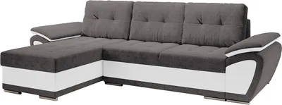 Produktbild von MIRJAN24 Ecksofa Enzo, Eckcouch mit Bettkasten und Schlaffunktion, Universal L-Form, Wohnzimmer (Farbe: Rico 23 + Soft 017)