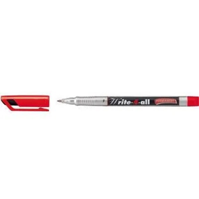 Obrázek produktu pro STABILO Write-4-all, Červená, Červená, Stříbrná, Pokuta, 0,7 mm, Keramický, Fólie, Sklo, Kov, Plast, 15 mm