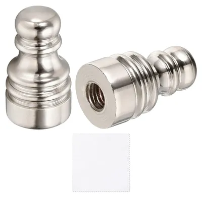 Zdjęcie produktu dla 2 sztuki kloszy lamp, gwint 1/4-27, nikiel
