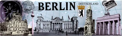 Produktbild von Magnet - Berlin - Sehenswürdigkeiten 08 - Kühlschrankmagnet