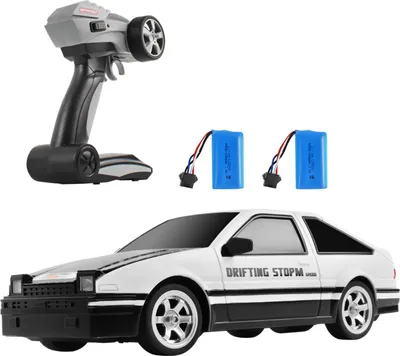 Produktbild von Ferngesteuertes Auto, Massstab 1:16, 2,4 G, ferngesteuertes Drift-Auto, Hochgeschwindigkeits-Allrad-Rennwagen mit zusaetzlichen Drift-Reifen, 2 Batterien