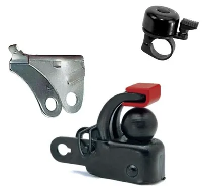 Produktbild von Hebie Fahrrad Anhängerkupplung F1 Kugelfahrradanhängerkupplung inkl. Fahrradklingel