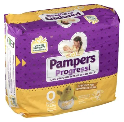 Produktbild von PAMPERS PROGRESSI Mikro-Windeln für Babys, 24 Stück