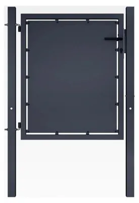 Produktbild von Gartentor aus Stahl 100x100 cm Anthrazit, Zauntür für Garten, Hinterhof, Terrasse