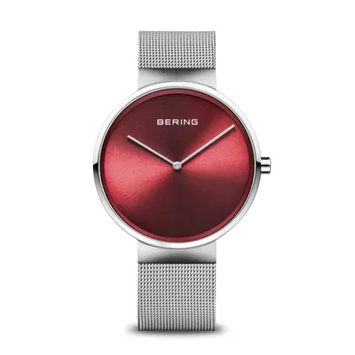 Produktbild von Bering Damen Armbanduhr Classic 39 mm Armband Milanaise 14539-003
