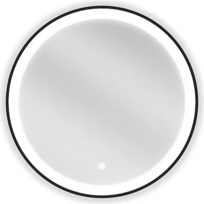 Immagine prodotto di Mexen Esso specchio da bagno illuminato, rotondo 60 cm, LED 6000K, antiappannamento, cornice nera - 9825-060-060-611-70