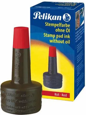 Produktbild von Pelikan Stempelfarbe 4K rot Inhalt: 28 ml