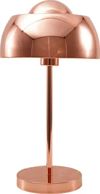 Produktbild von BELIANI Tischlampe Kupfer Metall 44 cm runder Schirm Kabel mit Schalter Industrie Look