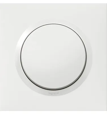 Image de Poussoir Dooxie BlancImpulsionnelle élégante - Legrand