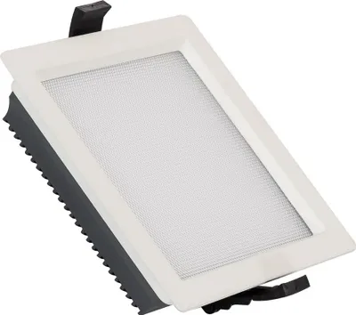 Produktbild von LED Downlight Einbaustrahler 15W Eckig  Aero 130lm/W Mikroprismatisch  Ausschnitt 135x135 mm 4000K Neutralweiß