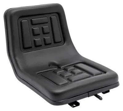 Image de Chaise de tracteur noire avec réglages robustes