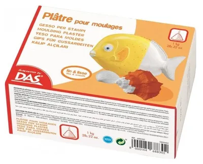Produktbild von DAS Moulding Plaster Gießmasse Weiß, 1 kg
