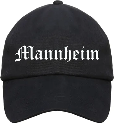 Produktbild von Mannheim Cappy - Altdeutsch bedruckt - Schirmmütze Cap  Einheitsgröße Schwarz