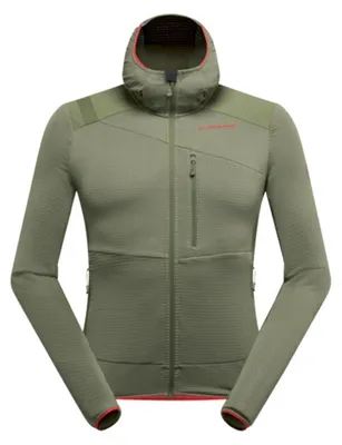Produktbild von Aequilibrium Thermal Hoody M, Cypress/Mountain Red, M, ZAMF023E47R24M, Mountaineering Herren Fleece - La Sportiva