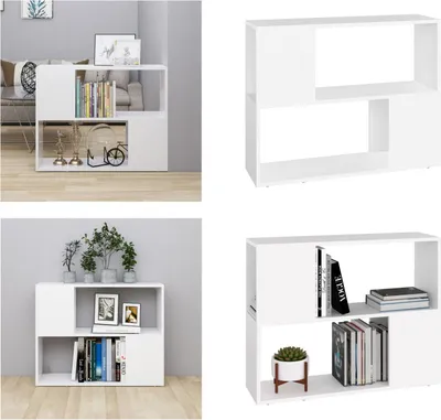 Image de vidaXL Armoire TV Blanc 80x24x63 cm Bois composite - Armoire TV - Meubles TV - Meubles TV