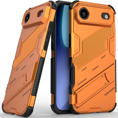Produktbild von Armor Hülle für iPhone Air Hybrid PC TPU Bumper Stoßfestes Schutzhülle mit Standfunktion Orange
