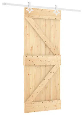 Immagine prodotto di Porta scorrevole Naturale e Bianco 80 x 210 cm