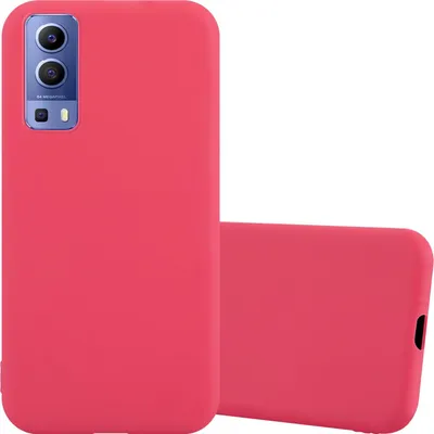 Obrázek produktu pro Cadorabo Case for Vivo Y52 5G / Y72 5G Protective Cover in Red Pouzdro na mobilní telefon TPU Silicone Case Cover