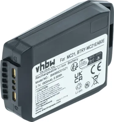 Produktbild von vhbw Akku Ersatz für Motorola 82-105612-01, BTRY-MC21EAB0E, 82-150612-01 für Handheld Computer Scanner (1800 mAh, 3,7 V, Li-Polymer)