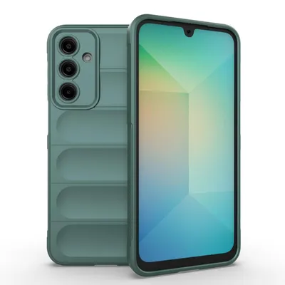 Produktbild von Mobigear Bumpy Schutzhülle für Samsung Galaxy A16 – Flexible TPU-Hülle, Rückseite – Grün