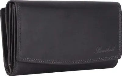 Produktbild von Benthill Damen Portemonnaie Echt Leder XXL - Geldbörse Groß mit RFID Schutz - Echtleder Vintage Damenbörse mit vielen Kartenfächer inkl. Geschenkbox