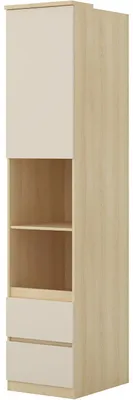 Produktbild von Bücherregal mit schubladen LERRA 94 Lindberg Eiche / Sandbeige