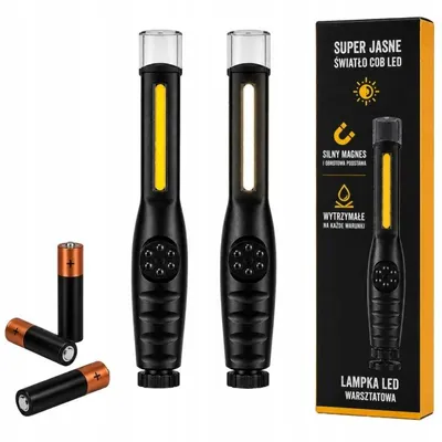 Produktbild von LED Werkstattleuchte Arbeitsleuchte Magnet Arbeitslampe Batteriebetrieben Taschenlampe LED