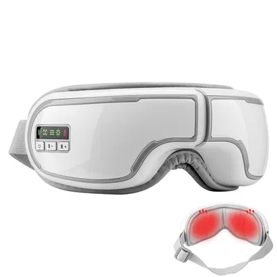 Produktbild von Augenmassagegerät mit Wärmekompression, Vibration und Bluetooth Musik, wiederaufladbar, 5-Massagemodus Augentherapie zur Linderung von Augenschmerzen