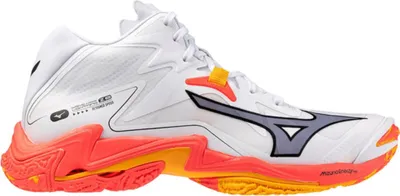Produktbild von Mizuno Herren Schuh Wave Lightning Z Mid - V1GA2405, Farbe:weiß/orange, Herren Schuhe:45