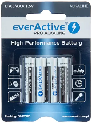 Produktbild von everActive AAA Batterien 48er Pack, Pro Alkaline, Micro LR03 R03 1.5V, höchster
