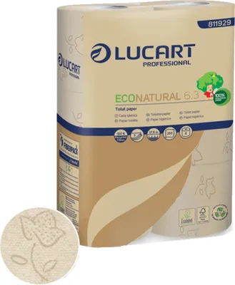 Produktbild von ECO NATURAL Toilettenpapier 811929 3-lagig, 250 Bl./Rl. 30 Rl./Pack.