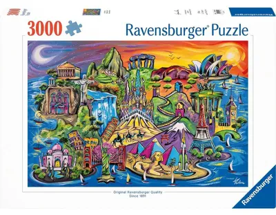 Obrázek produktu pro Puzzle pro dospělé, 3000 dílků - Poklady světa