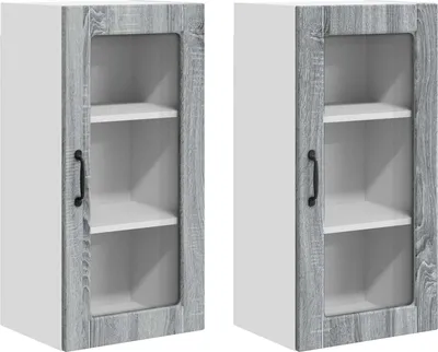 Produktbild von Geschirrspülerfront Lucca 2 pcs Graues Sonoma 40 x 31 x 80 cm