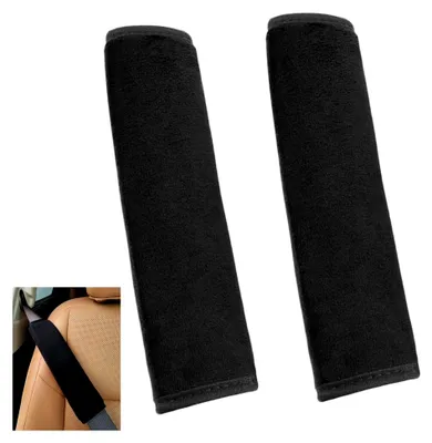 Produktbild von Gurtpolster, 2 Stück gurtpolster auto erwachsene, Polsterung für Sitzgurt, Gurtschutz für Autogurte, Premium Gurtschoner Auto Schulterschutz, Rucksäcke und Handtaschen, Schwarz