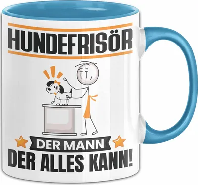 Produktbild von Hundefrisör Tasse Geschenk für Hundefrisör Der Mann Der Alles Kann Geschenkidee zum Geburtstag (Blau)