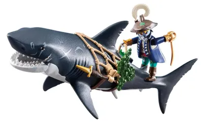 Produktbild von PLAYMOBIL Gefahr durch Riesenhai, 4 Jahr(e), Mehrfarbig, Kunststoff