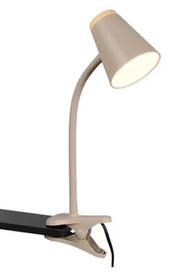 Immagine prodotto di Lampada a LED a pinza, grigiastra, flessibile, H 33 cm