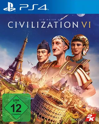 The cover art for the video game Civilization VI for PlayStation 4.