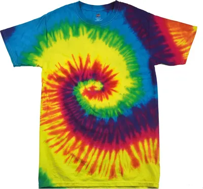 Produktbild von Colortone Kinder Batik-T-Shirt Regenbogen RW2626 (L) (Regenbogen)