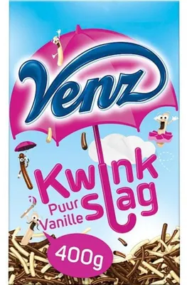 Produktbild von Venz Chocoladehagel Kwinkslag 400g – Feine Schokoladenstreusel zum Backen