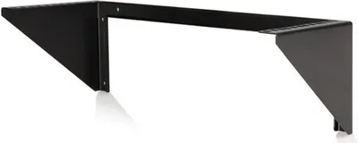 Produktbild von StarTech.com 4HE vertikales Wandmontage Rack - 19 Zoll Stahl Rack für vertikale Montage für Netzwerk/Server/Patch panels - max. Tragkraft 56Kg - montagezubehör inkl. - Schwarz, Wandmontiertes Regal, 4U, 56,7 kg, 1,1 kg, Schwarz