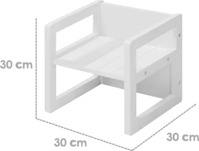 Produktbild von Roba Sitzhocker, MDF weiß lackiert