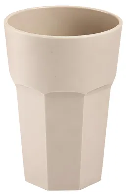 Produktbild von Plasticforte unzerbrechliches Trinkglas - Kunststoff - beige - 520 ml - Trinkglaser - 9 x 13 cm