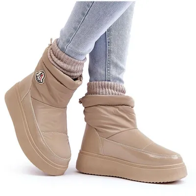 Produktbild von Damen-Schnürstiefel Mit Plattform In Beige Gattea 39
